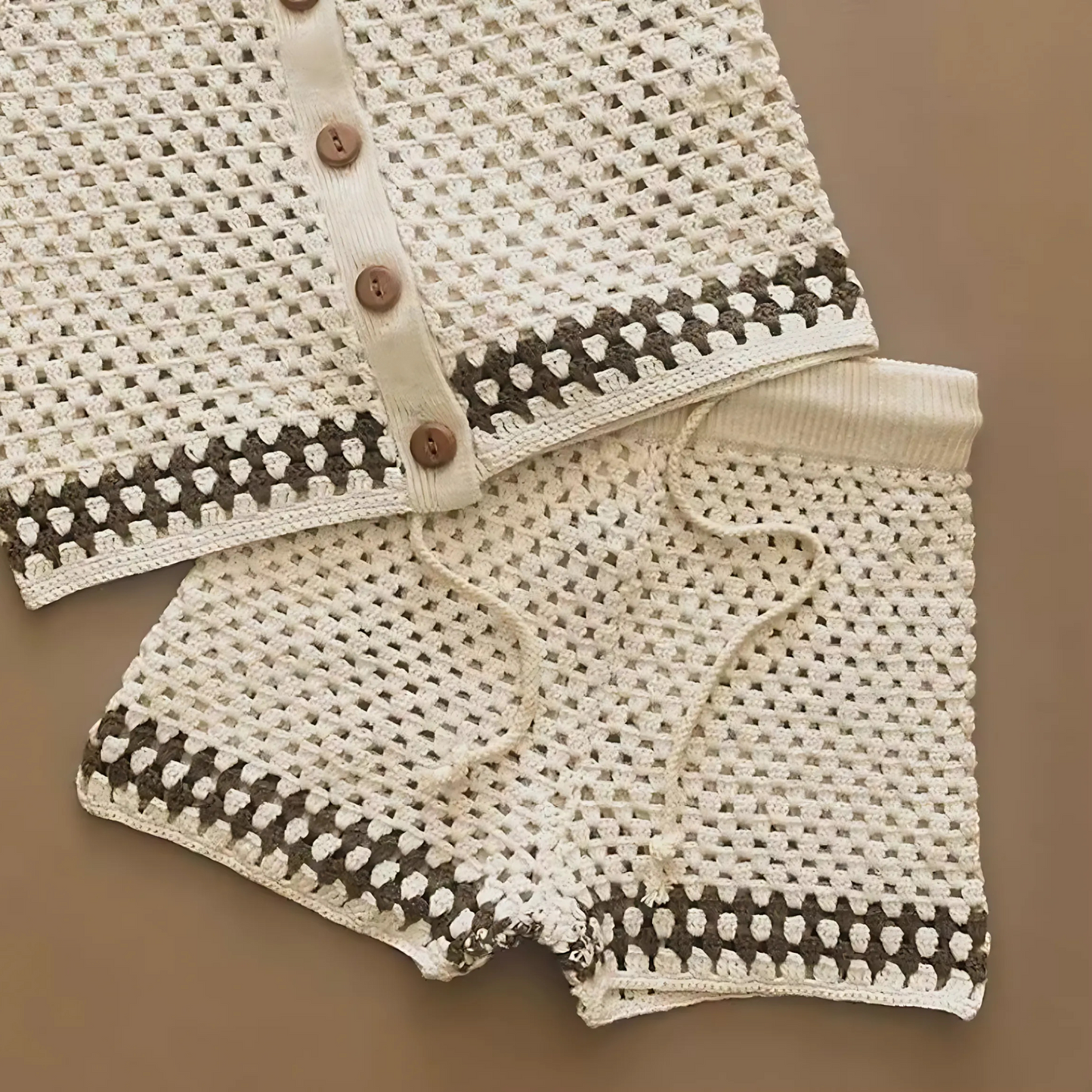 Baby Strickjacken Set aus 100% Baumwolle – 2er Set Sommerjacken Kurzarm – Atmungsaktive Babykleidung für Jungen & Mädchen