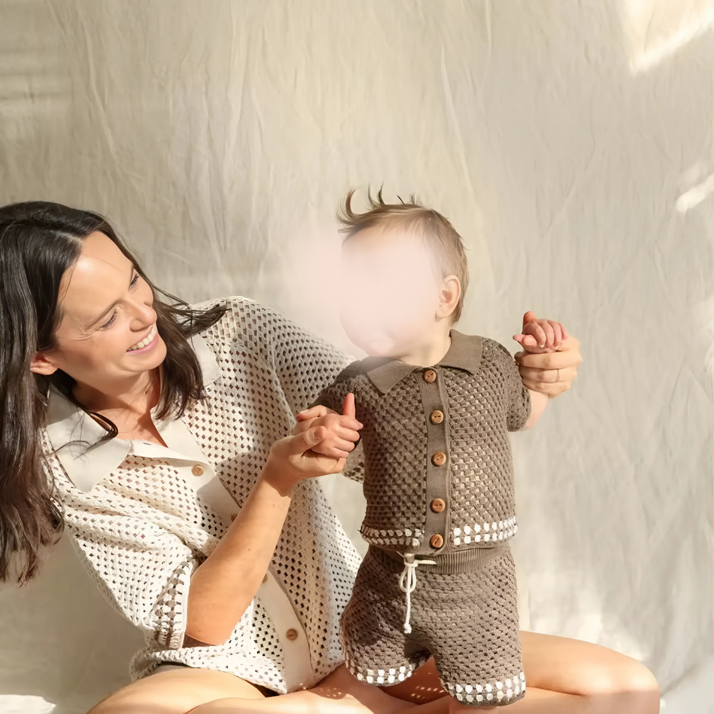 Baby Strickjacken Set aus 100% Baumwolle – 2er Set Sommerjacken Kurzarm – Atmungsaktive Babykleidung für Jungen & Mädchen