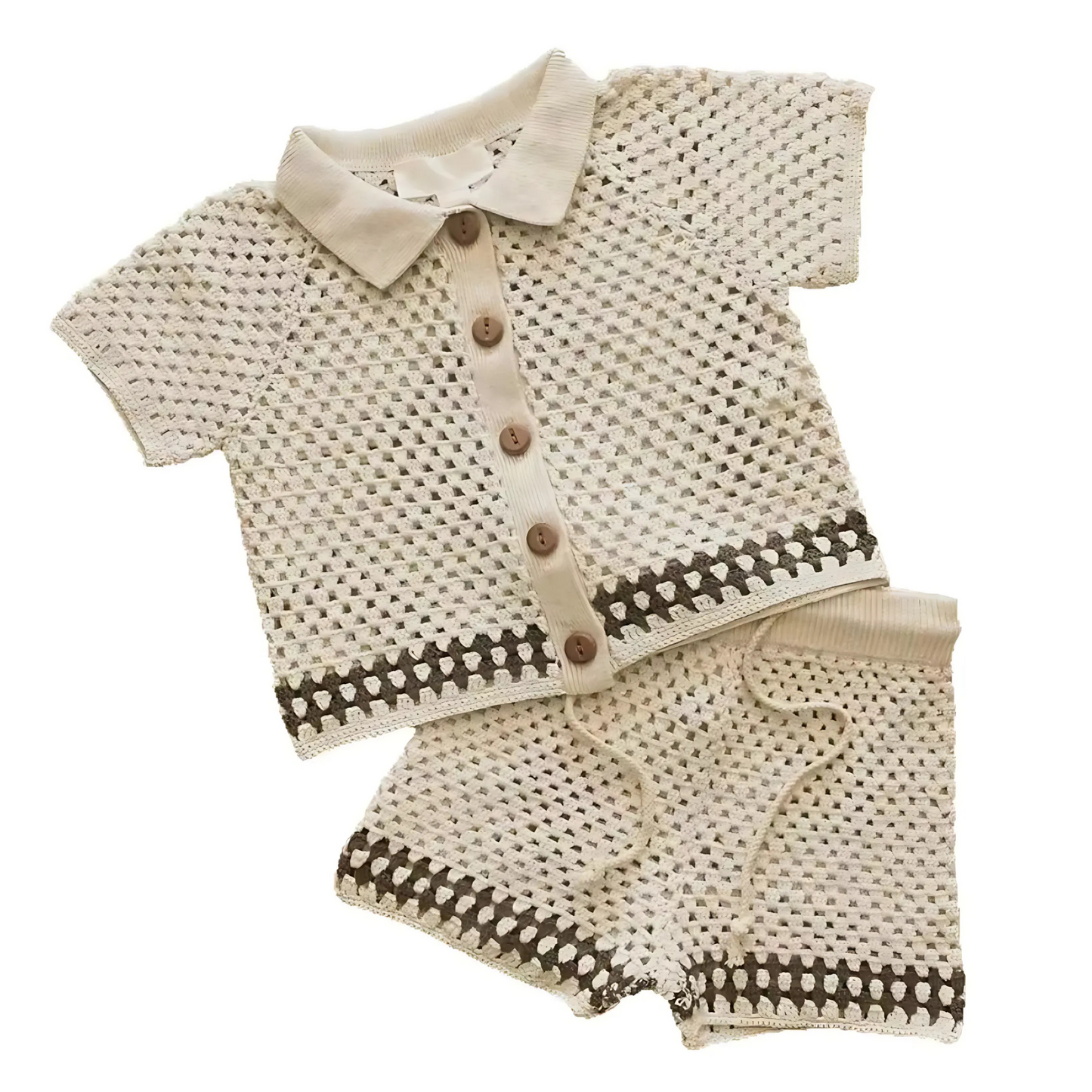 Baby Strickjacken Set aus 100% Baumwolle – 2er Set Sommerjacken Kurzarm – Atmungsaktive Babykleidung für Jungen & Mädchen