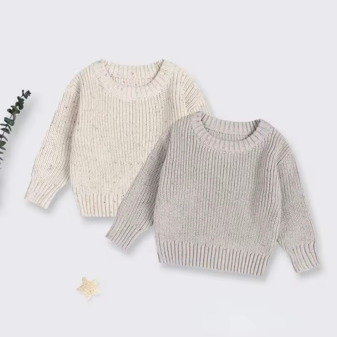 Winter Baby Pullover Jungen- Strick Pullover Rundhals