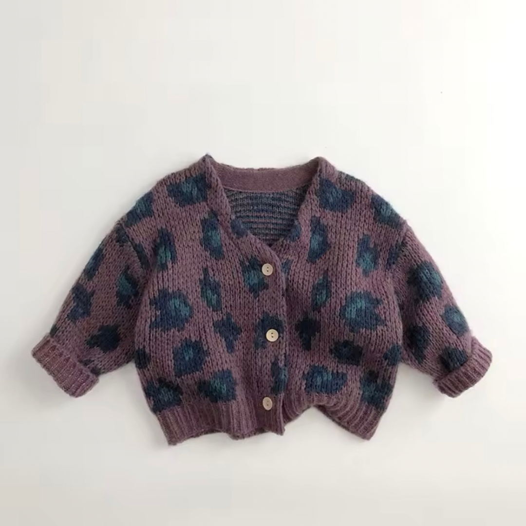 Leopard Cardigan Mädchen & Strickjacke Baby Mode