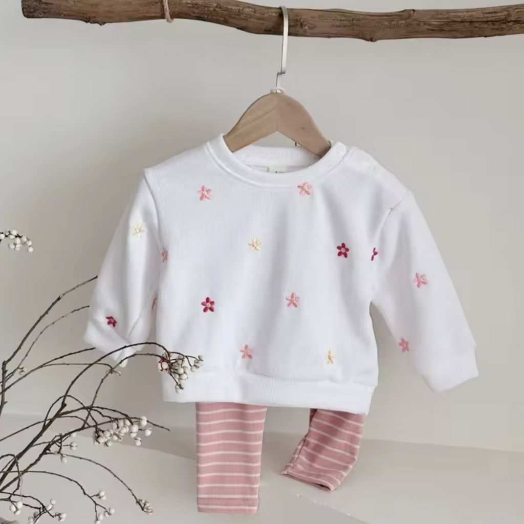 Frühlingsset für Kinder – Leichtes Top & Hose 0-3 Jahre