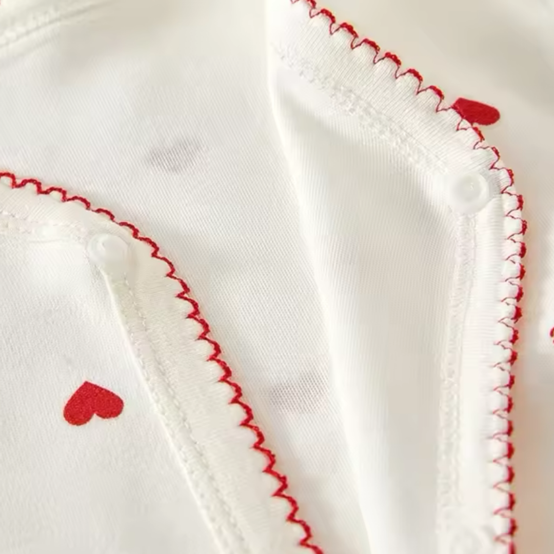 Amore Baby Mädchen Pyjama mit Herz