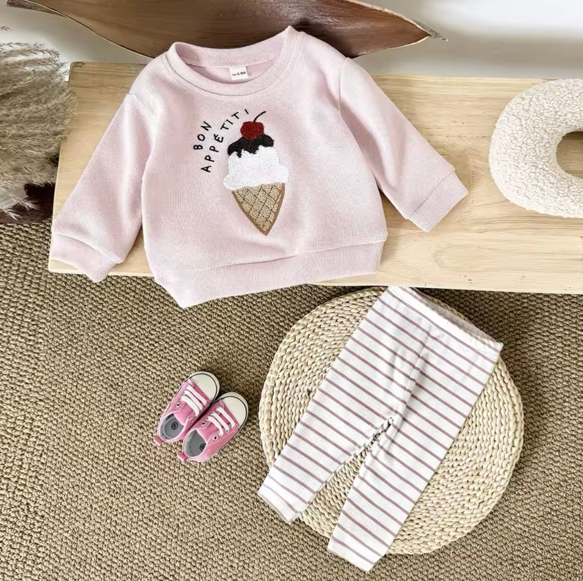 Süßes 2-teiliges Outfit für Frühling-Komfortable Baby Kleidung