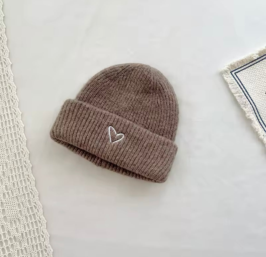 Einfarbige Wintermütze für Kinder