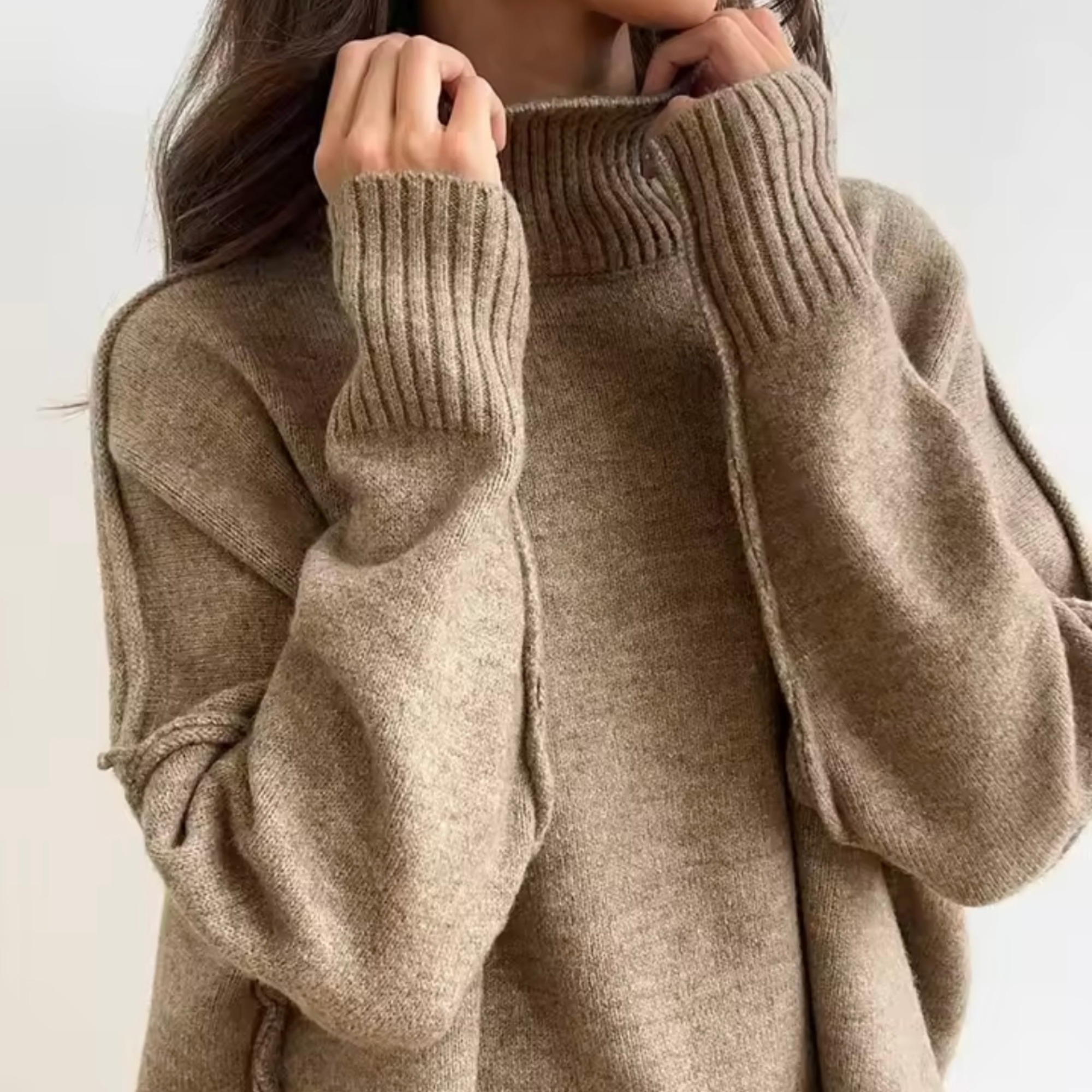 Elara Damen Strick Zweiteiler – Pullover & Hose, Bequemes Elegantes Set