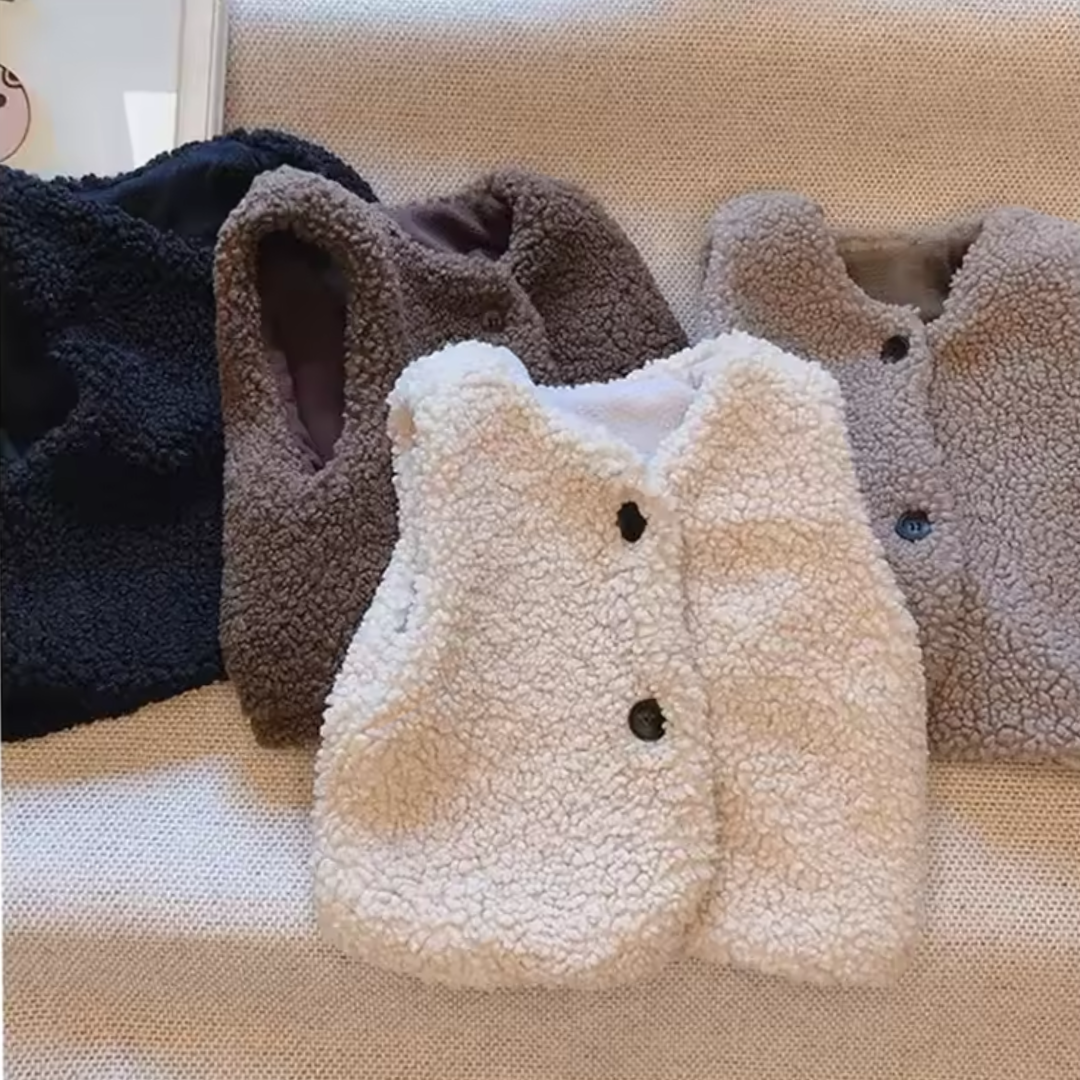 Teddy Warme Plüsch Weste für Kinder