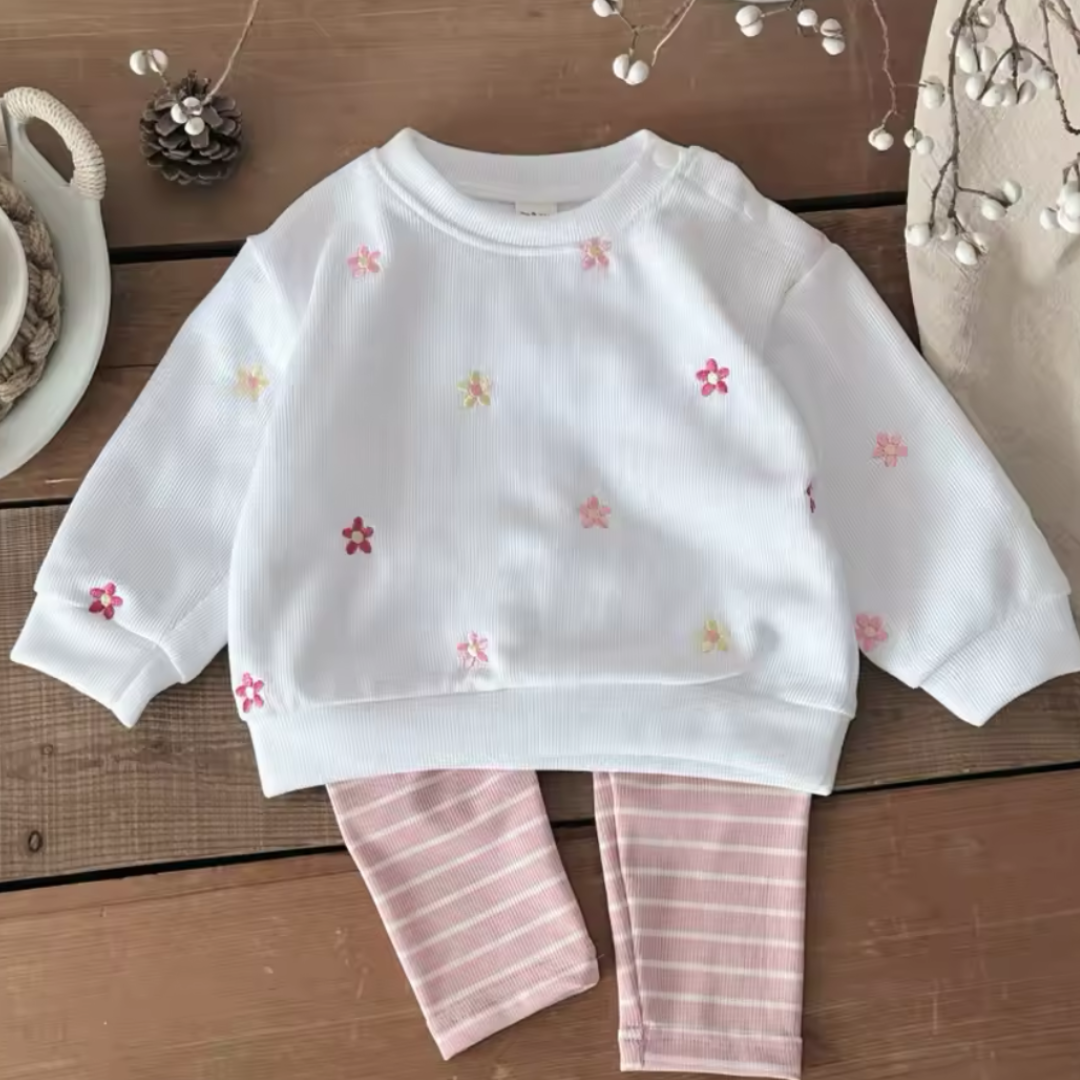 Frühlingsset für Kinder – Leichtes Top & Hose 0-3 Jahre