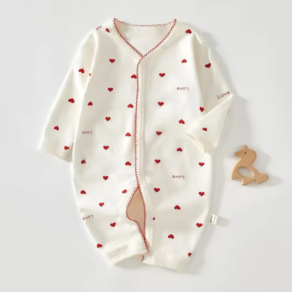 Amore Baby Mädchen Pyjama mit Herz