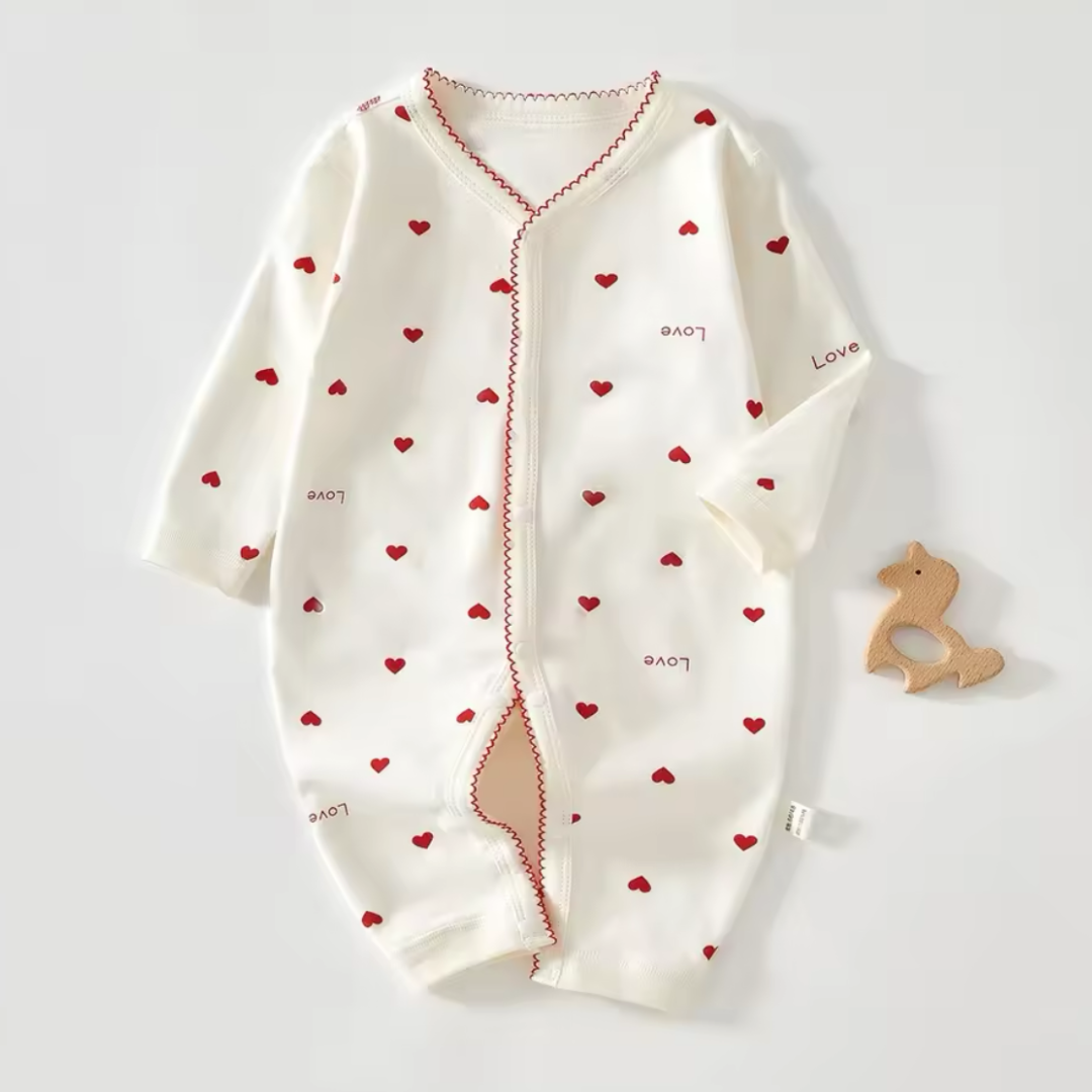 Amore Baby Mädchen Pyjama mit Herz