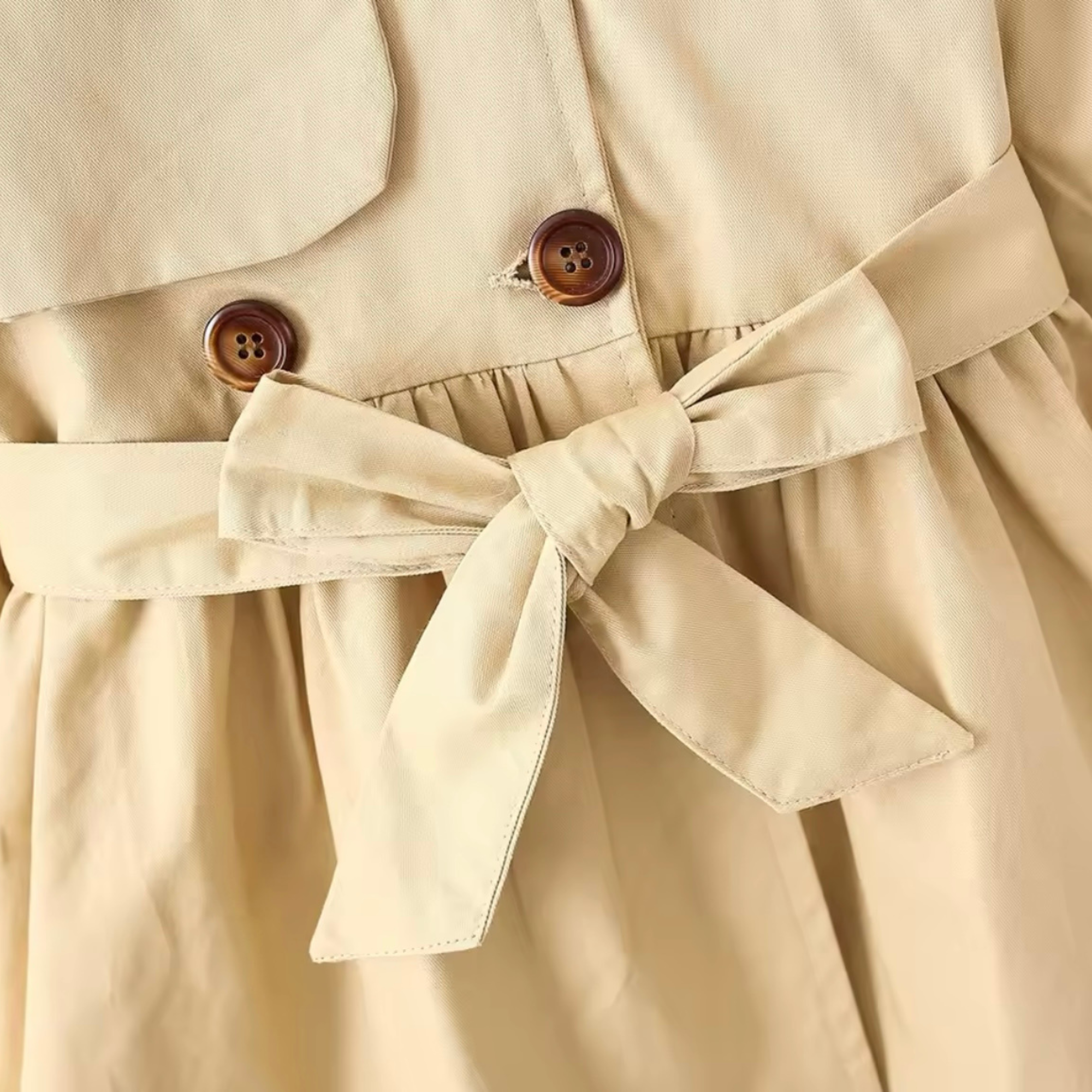 Lisa Mädchen Trenchcoat Mantel Baumwolle