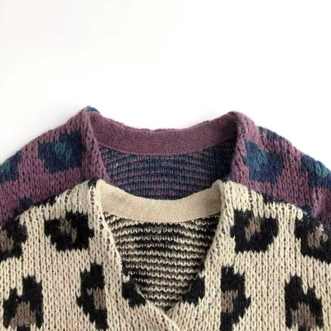 Leopard Cardigan Mädchen & Strickjacke Baby Mode