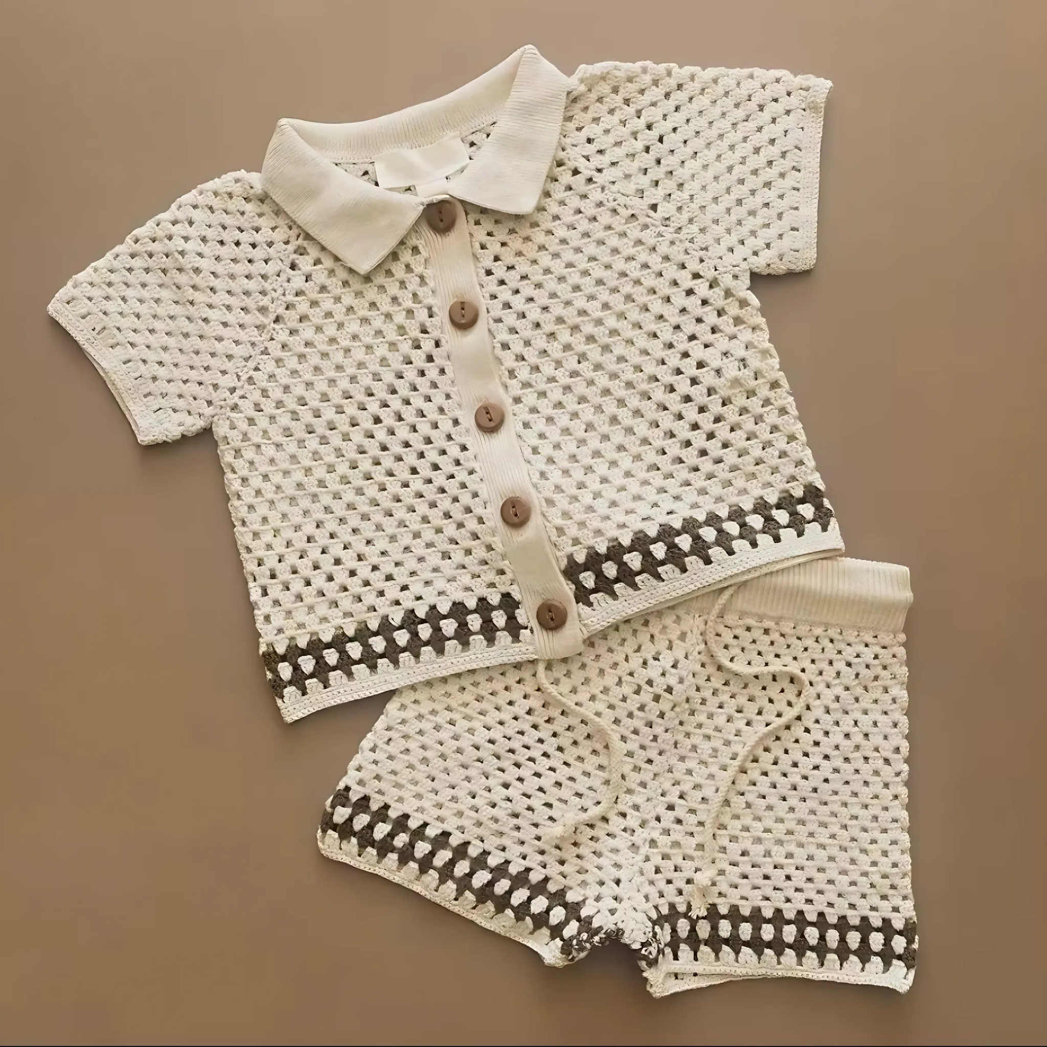 Baby unisex Strickjacken Set aus 100% Baumwolle