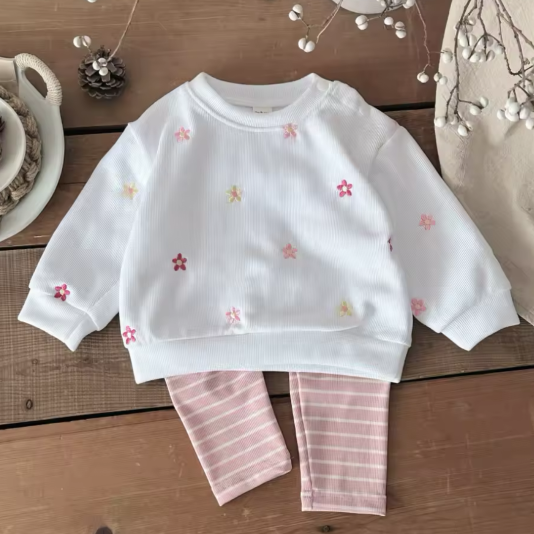 Frühlingsset für Kinder – Leichtes Top & Hose 0-3 Jahre