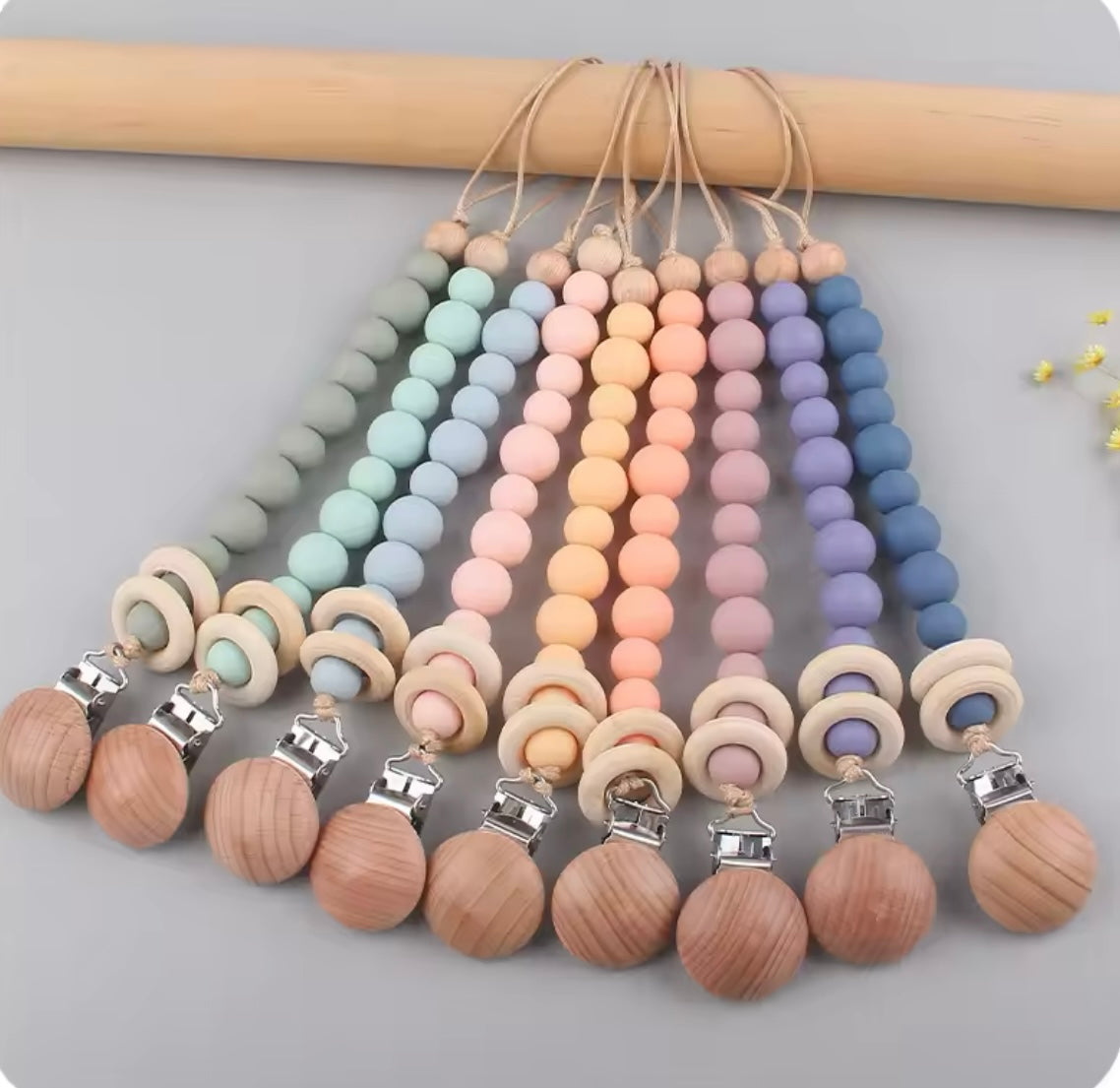 Baby Schnullerhalter aus Silikon