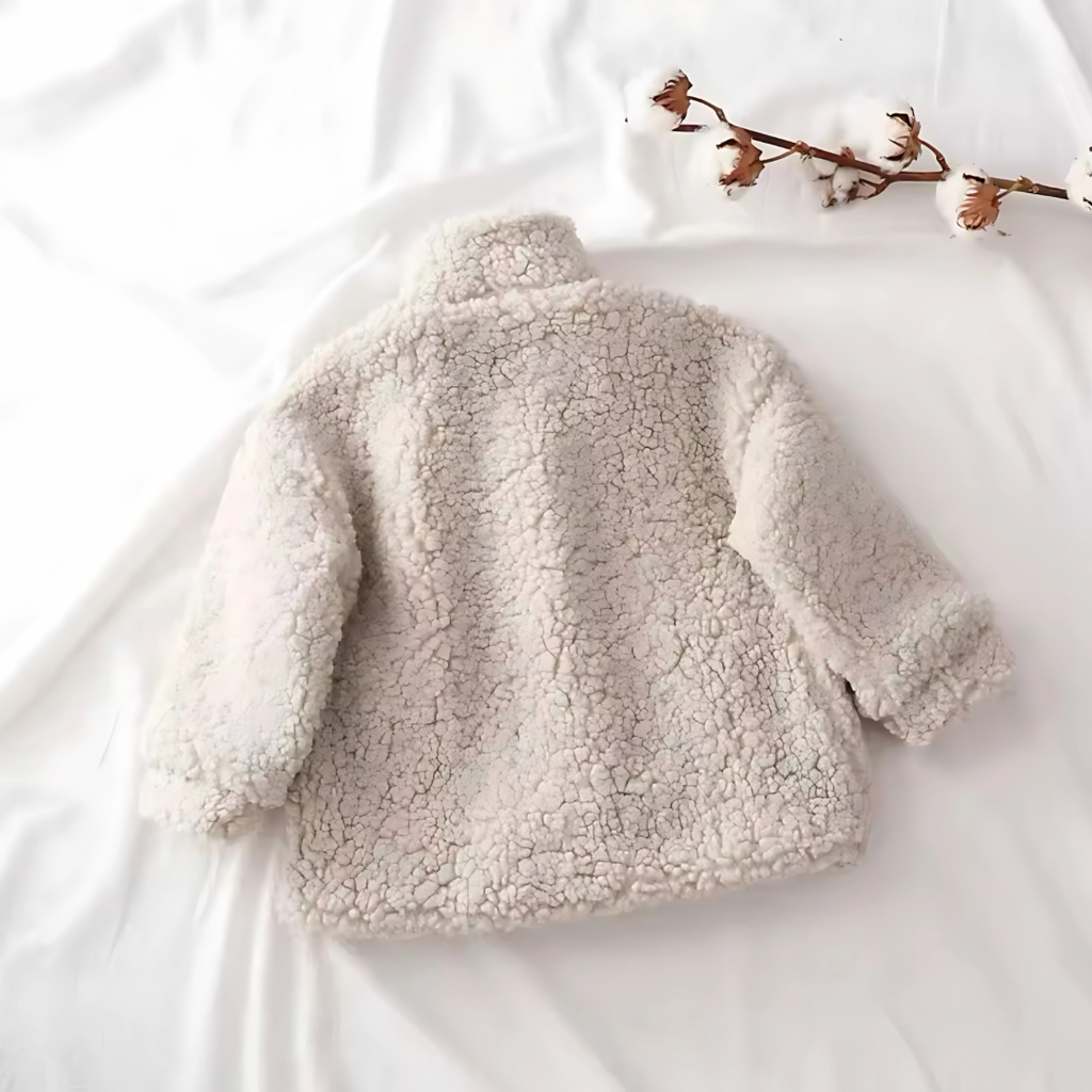 Gefütterte Baby Jacke aus Lammwolle