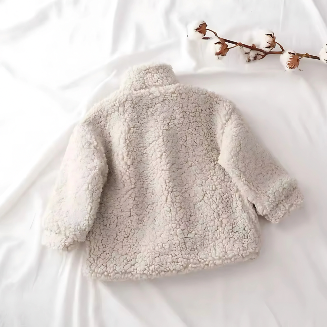 Gefütterte Baby Jacke aus Lammwolle