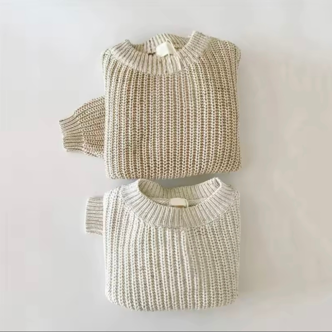 Winter Baby Pullover Jungen- Strick Pullover Rundhals