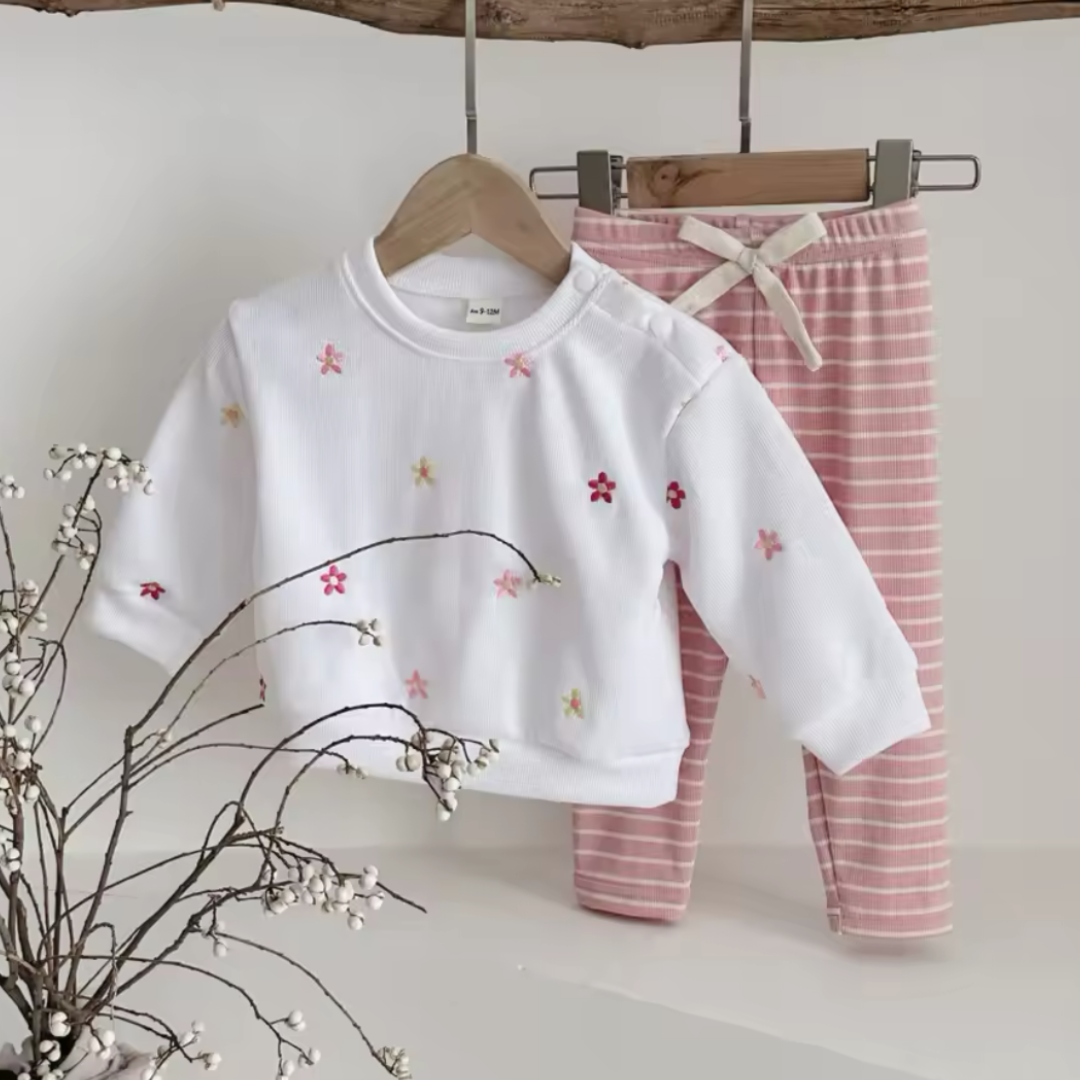 Frühlingsset für Kinder – Leichtes Top & Hose 0-3 Jahre