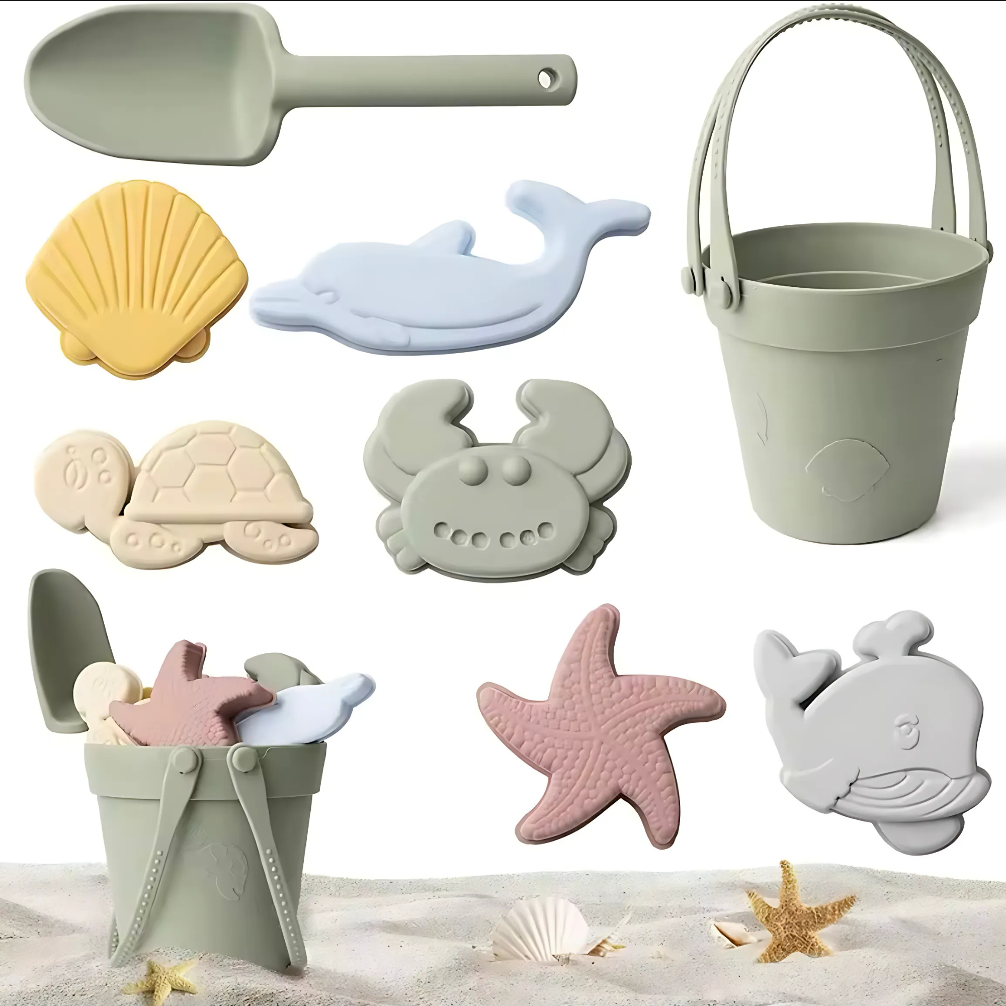 Lolo flexibles Silikon Strandspielzeug Set für Kinder