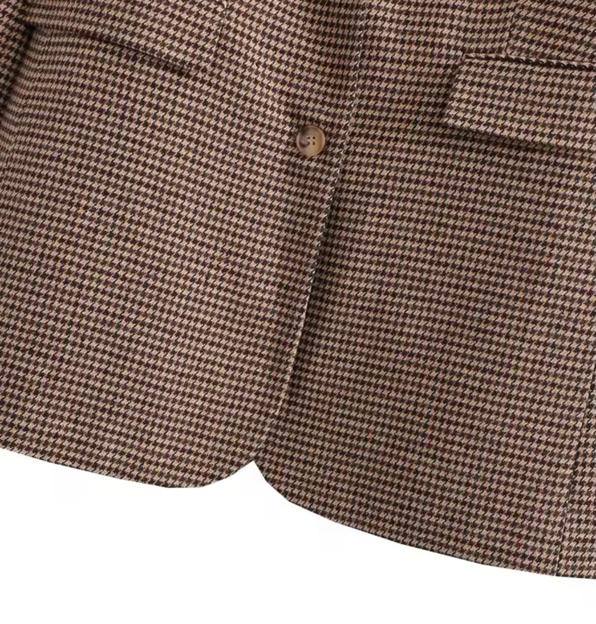 Sofia Damen Blazer – Braun Kariert, Eleganter Business & Casual Blazer