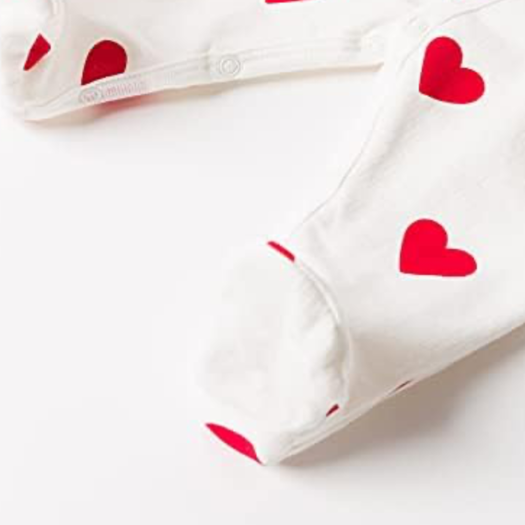 Amore Baby Mädchen Pyjama mit Herz