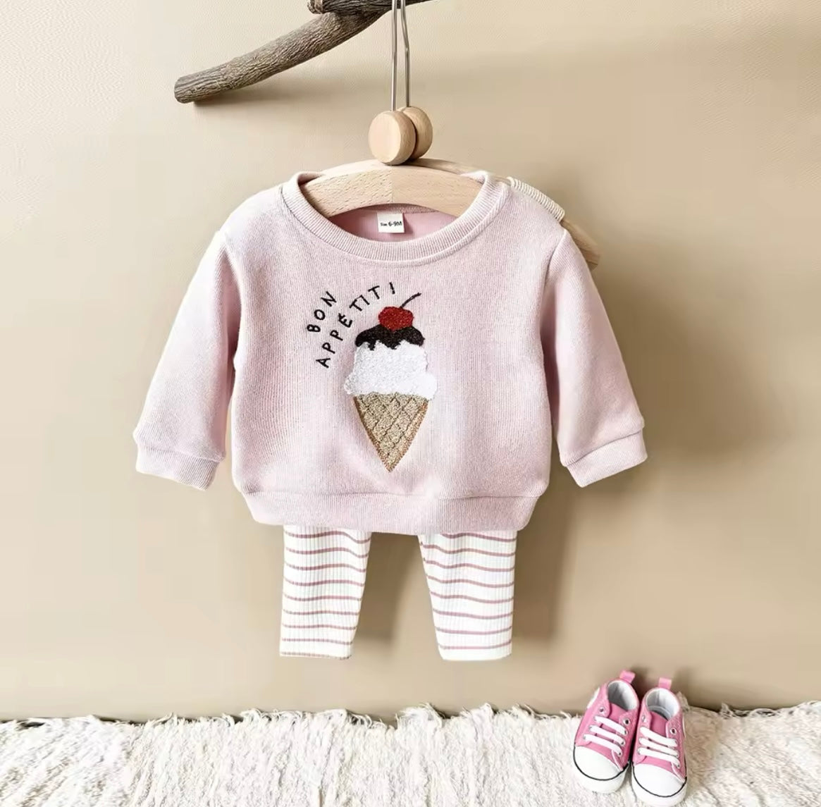 Süßes 2-teiliges Outfit für Frühling-Komfortable Baby Kleidung